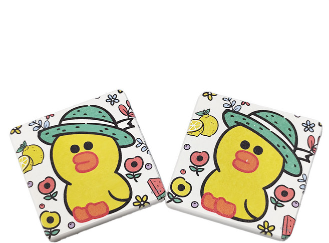 收納王妃 LINE休閒款彩繪杯墊 方, 花園莎莉, 1個