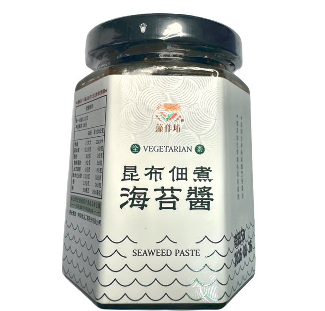藻作坊 昆布佃煮海苔醬, 1罐, 190g