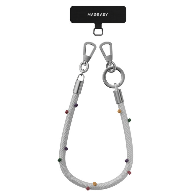 MAGEASY Wrist Strap 手腕掛繩片組 8.3mm, 繽紛白, 1組