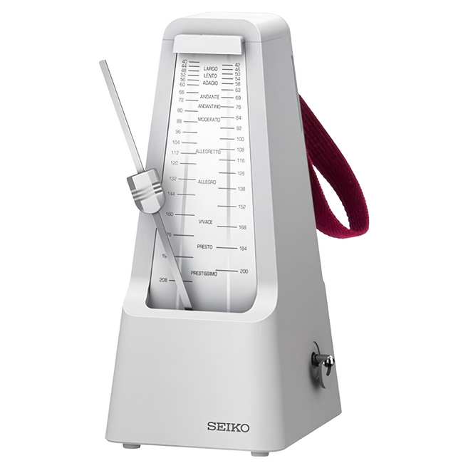 SEIKO 精工 機械式節拍器 SPM400W, 白色, 1個