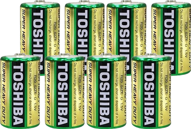 TOSHIBA 東芝 台灣公司貨 環保1號電池, 2顆, 4組