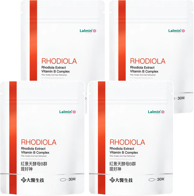 大醫生技 紅景天酵母B群, 30顆, 4包