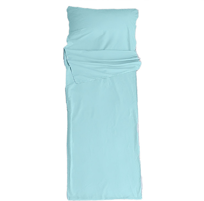 QIDINA 奇蒂可 韓式素色便攜保潔墊睡袋 附收納袋 單人加大(215 x 80cm), 1個, 冰河淺綠