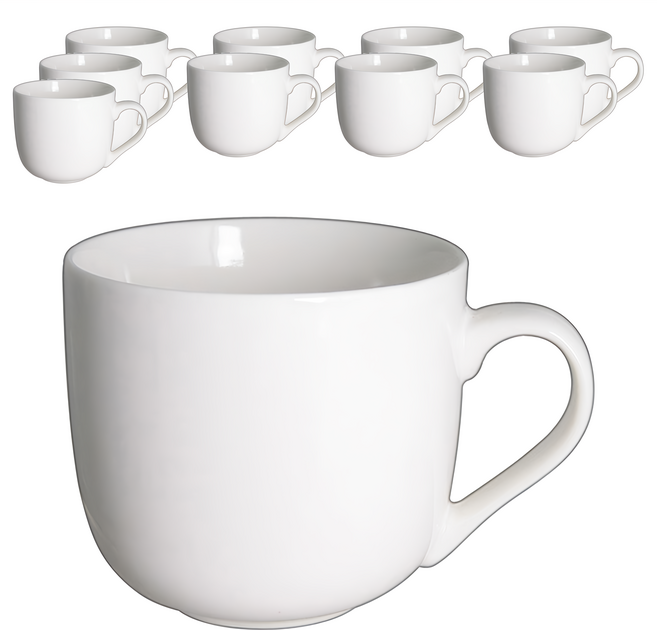 TATUNG 大同磁器 馬克杯 P8090C, 白色, 1組