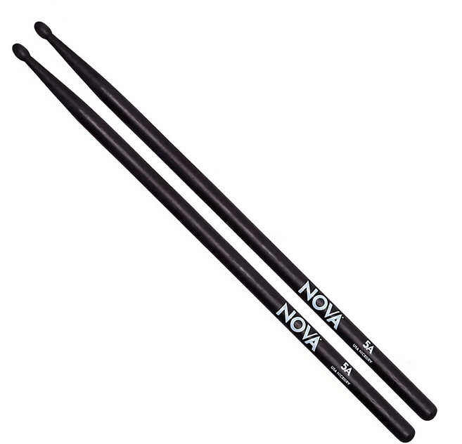 ViC FiRTH NOVA 5B鼓棒, 黑色, 2支
