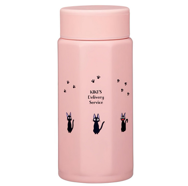 Skater 八角形不鏽鋼水壼, KIKI 粉色, 350ml, 1個