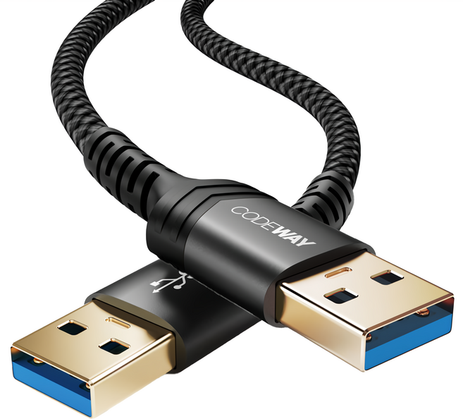 CODEWAY USB A-A USB3.0 Type-A 公對公 高速傳輸線, 1條, 3m
