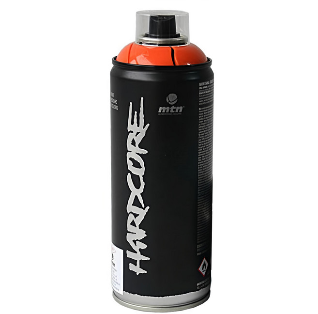 mtn HARDCORE 塗鴉噴漆 橙色 rv-2004 mtn-h2004, 400ml, 1入