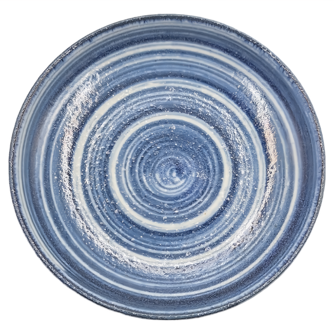 佐和陶瓷 11.5皿 陶瓷盤 日本產, 藍釉刷毛, 1個