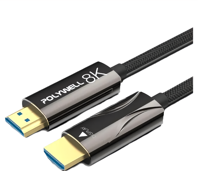 POLYWELL 寶利威爾 AOC光纖線 2.1版, 20m, 1條