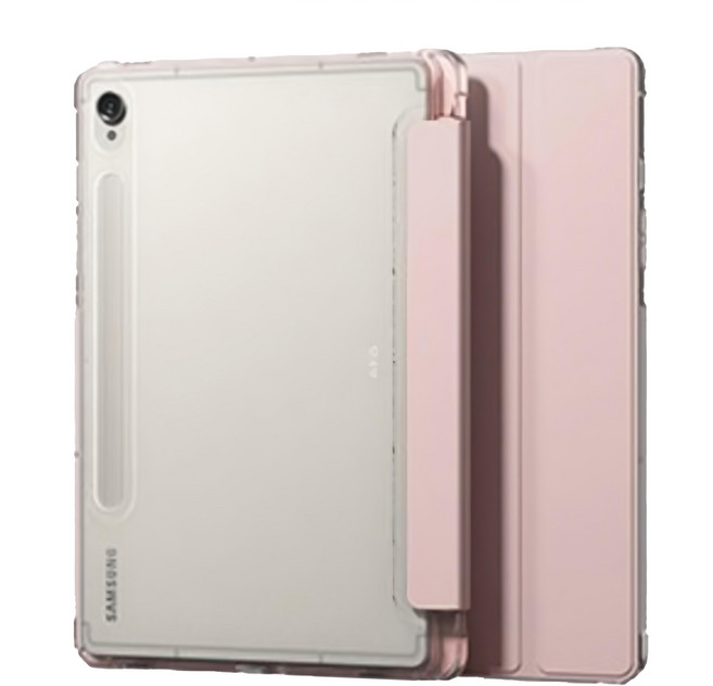 SINJIMORU 透明鉛筆收納平板電腦包, 砂粉色, 1個