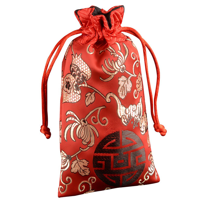 財神小舖 十二生肖開運祈福福袋 高約16cm寬約8cm, 紅色, 1個