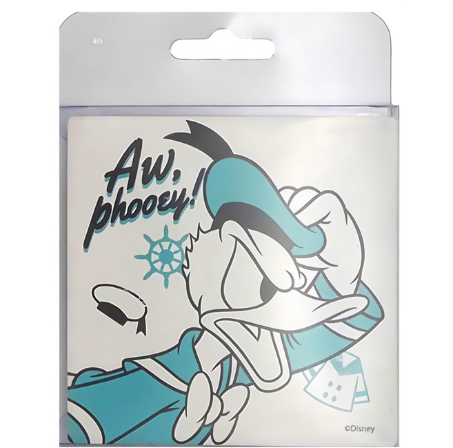 收納王妃 唐老鴨陶瓷方型杯墊, Aw phooey, 1個