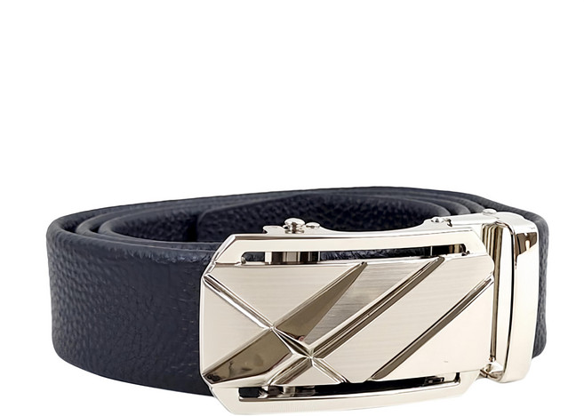 頭層牛皮帶男士合金自動釦皮帶