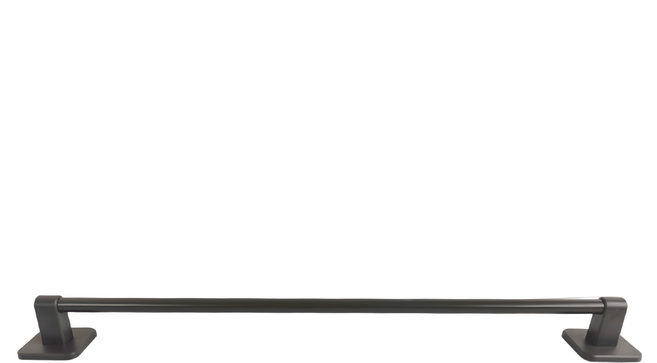 妃妃嚴選 太空鋁免釘單桿毛巾架, 槍灰色, 1個