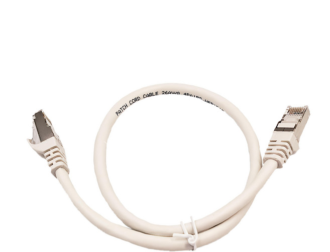 POLYWELL 寶利威爾 CAT6A 高速網路線 10Gbps RJ45 福祿克認證 PW15-W58-G005, 0.5m, 白色, 1條