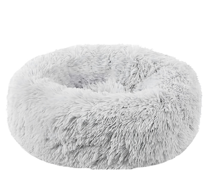 寵物用圓形毛窩, 淺灰色, 1個