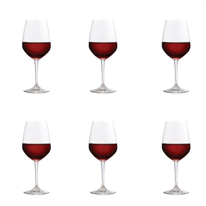 Ocean Glass 雷辛頓紅酒杯 透明, 455ml, 6個