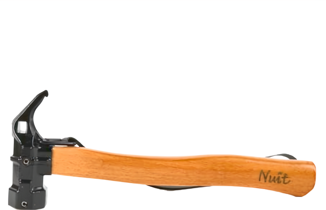 Nuit 努特 俠客鯊魚崁入式營槌 銅槌/鐵鎚/拔釘器/帳篷營槌/營釘鎚 NTH12BK, 黑色, 1支