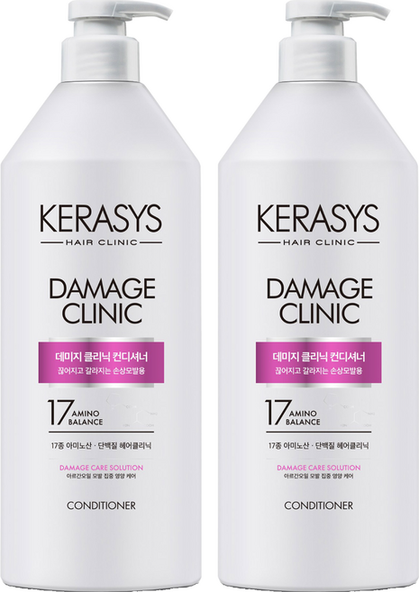 KERASYS 可瑞絲 Damage Clinic 植萃系抗損護髮素 極重損款, 2瓶