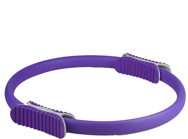 s-sportplus+ 皮拉提斯環 高強度 雙面防滑握 d6001001-01, 紫色, 1個