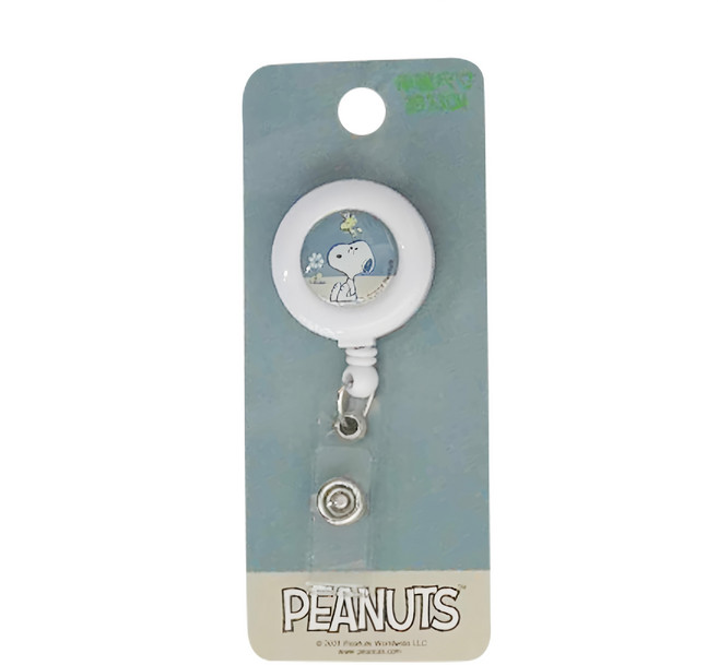 PEANUTS 史努比 SNOOPY小日子 伸縮易拉扣, 2個, 灰藍色