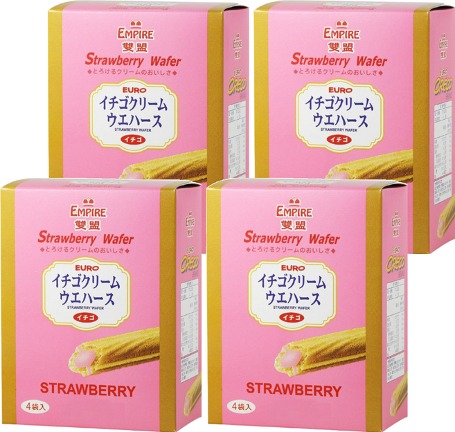 EMPIRE 雙盟 雙盟 草莓酥棒, 100g, 4盒