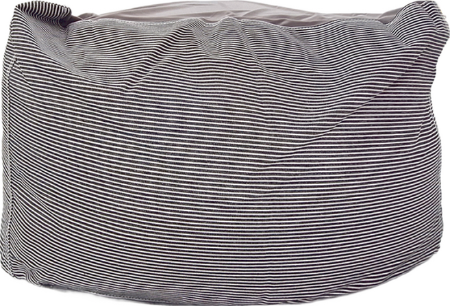 懶骨頭懶人沙發 主體+套子, 牛仔灰 橫條紋