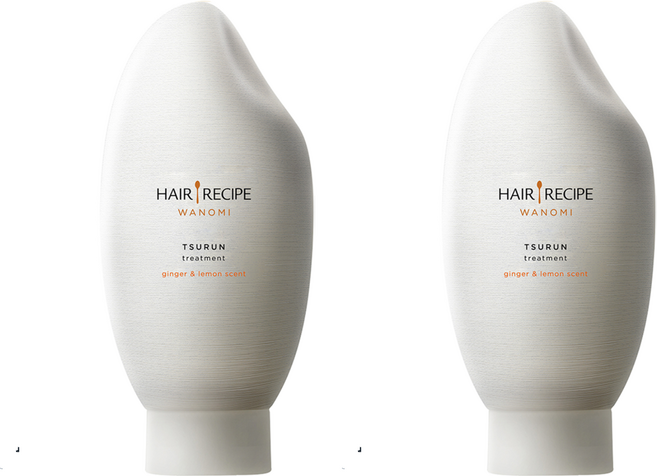 HAIR RECIPE 髮的食譜 米糠溫養修護護髮精華素 檸檬生薑 溫和養護頭皮 髮絲綻放光澤, 350ml, 2瓶