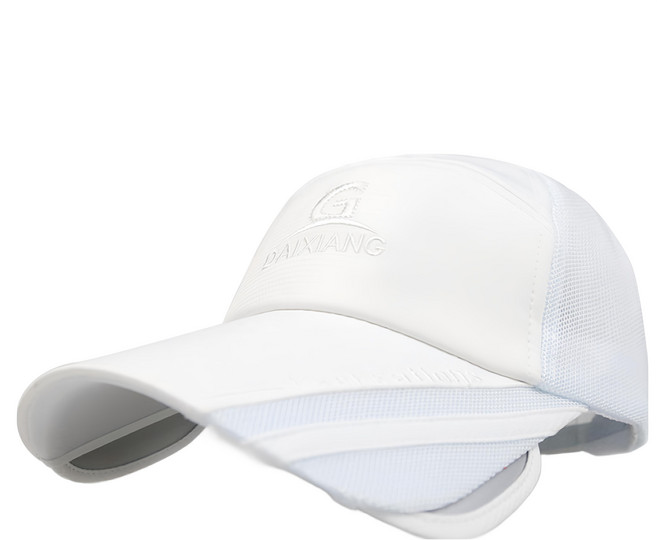 DAIXIANG 韓版潮男防曬可伸縮放大透氣排汗棒球遮陽帽