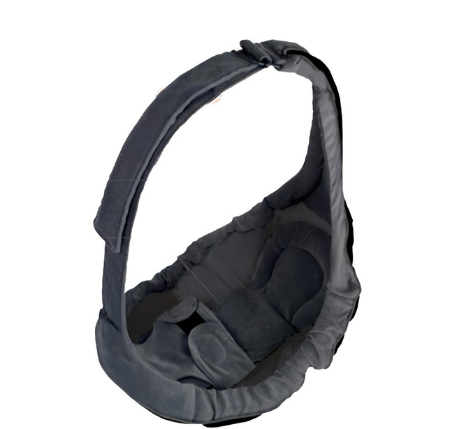 YODA 優的寶貝 橫抱式嬰兒背帶 最大承重13公斤 符合人體工學設計 特殊材質支撐, 淡雅灰