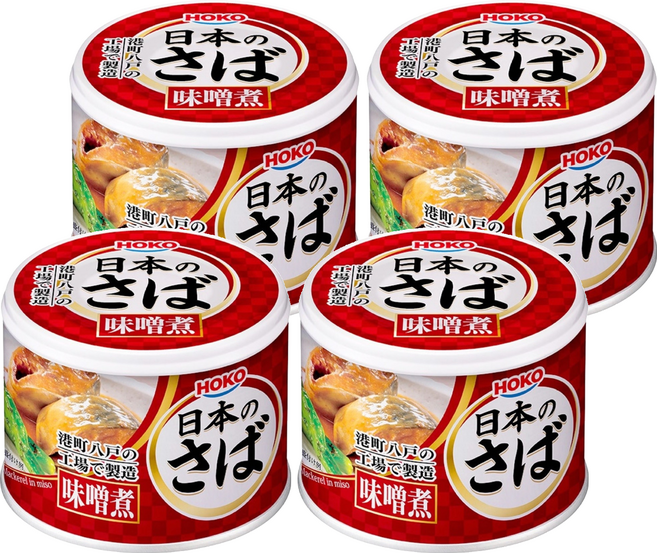 HOKO 寶幸 味噌鯖魚罐, 190g, 4罐