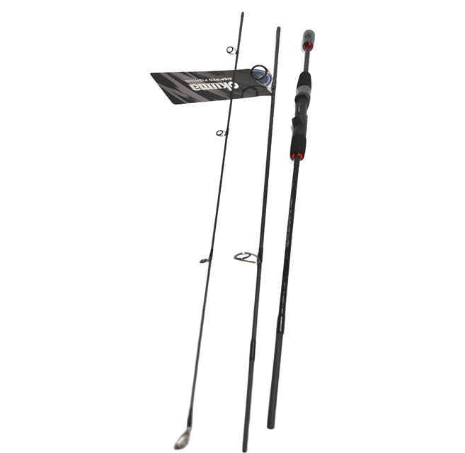 okuma 寶熊釣具 Ceymar 凱莫斯 路亞竿 三節式釣竿 不鏽鋼 SiC 斜口防纏導環 竿身X編織包覆強化 分段EVA握把 ALPS鏤空握把, CS663UL-1