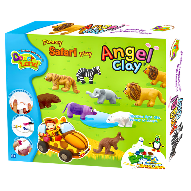 Donerland天使黏土 野生動物, 470g, 1盒