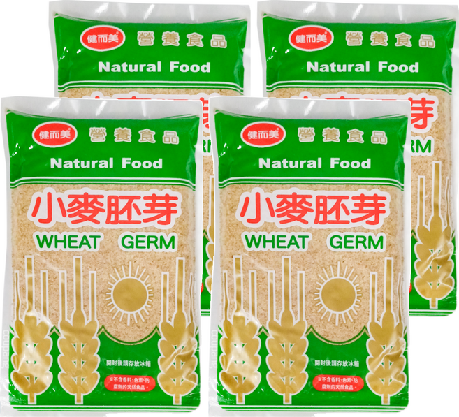 健而美 小麥胚芽 250g 天然食品, 4包