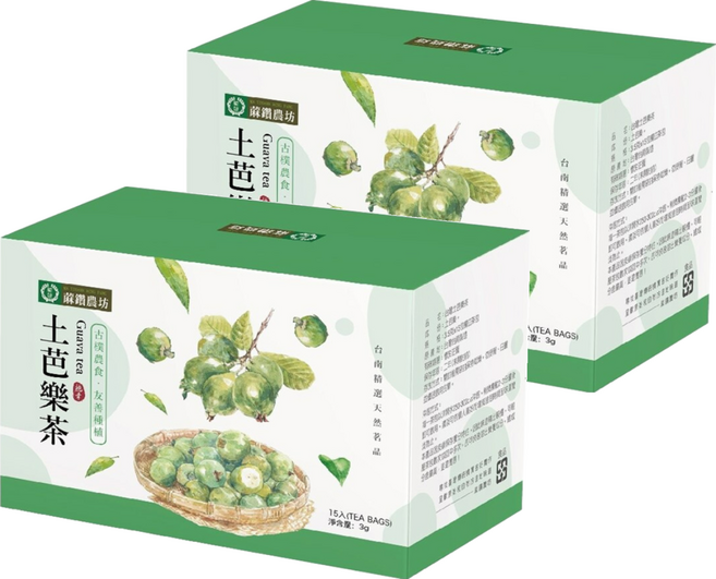 蔴鑽農坊 土芭樂袋茶, 3.5g, 15包, 2盒