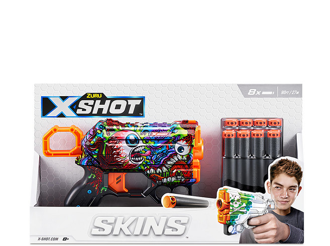 X SHOT 塗裝系列 Menace 玩具槍, 顏色隨機, 1個