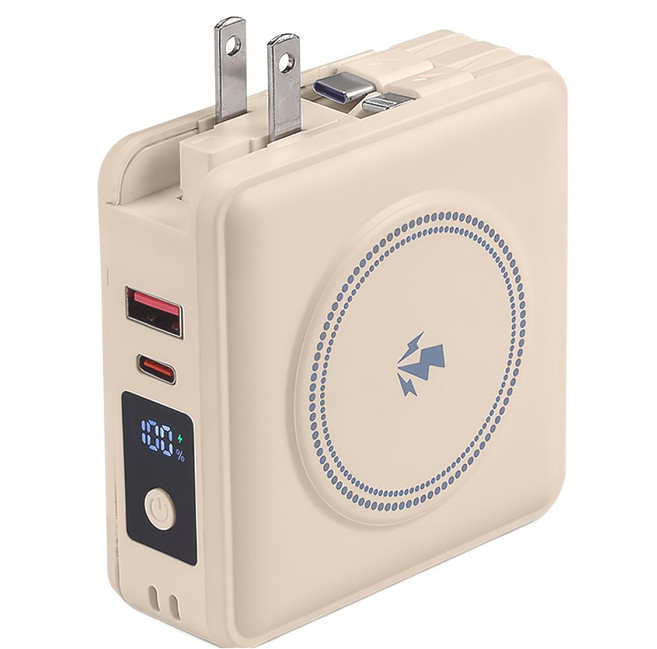RONEVER 全能旅充行動電源 15000mAh 原廠保固, D02-2, 奶茶色