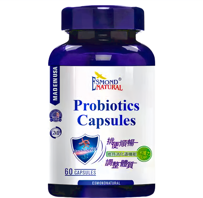 ESMOND NATURAL 愛司盟 全方位益生菌膠囊, 60顆, 27g, 1瓶