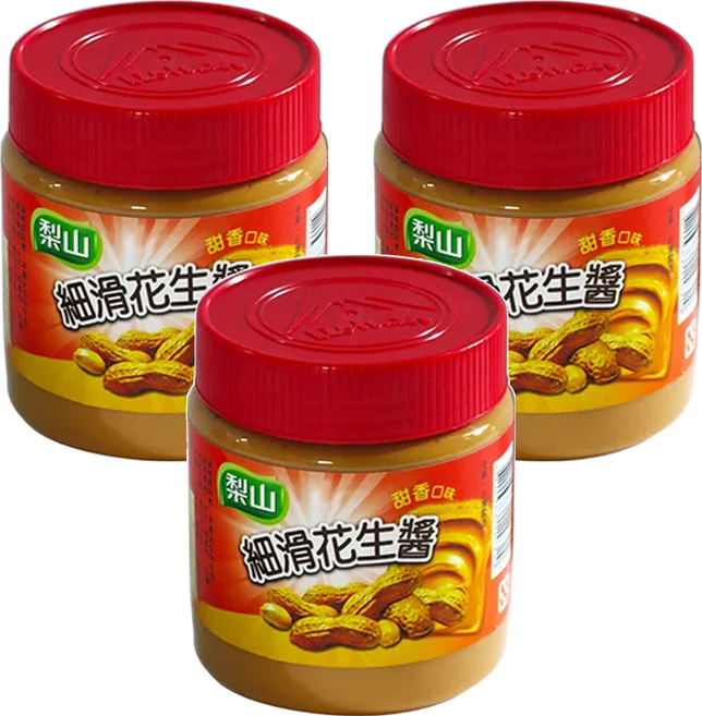 梨山牌 細滑花生醬 甜香口味 全素 台灣製造 340g/罐