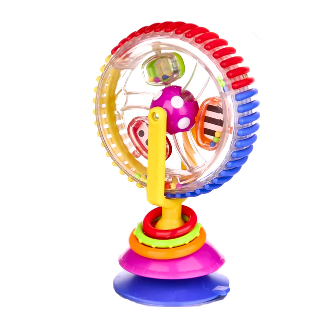 Sassy 多彩旋轉摩天輪吸盤玩具, 1個