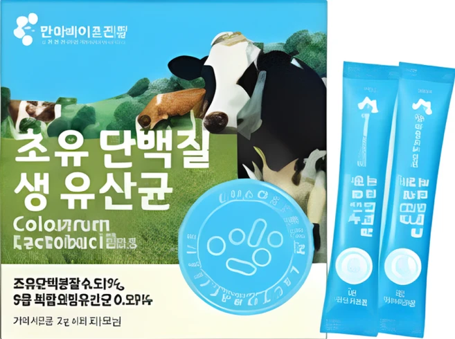 초유 단백질 생 유산균 1박스(2gx30포) 장건강, 1개 - 쿠팡