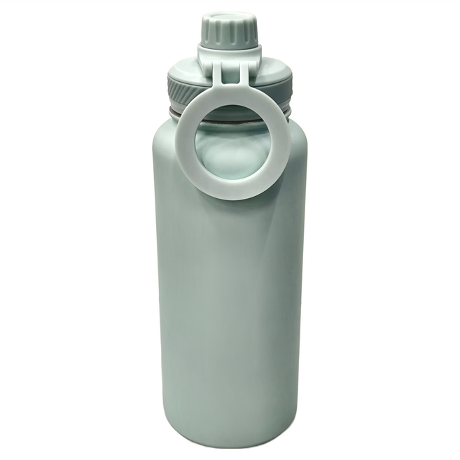 新款手機磁吸支架戶外水壺 1L, 青白色, 1個
