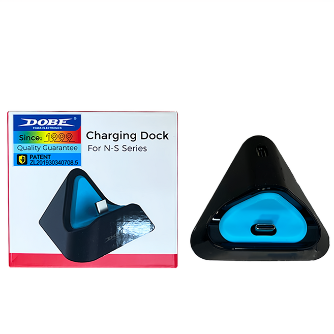 DOBE Switch2 三角形小座充, 藍色 + 黑色, TNS-3170, 1個