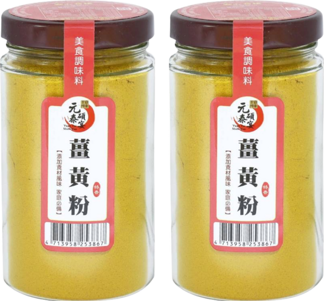 元泰碩宴 薑黃粉, 90g, 2罐