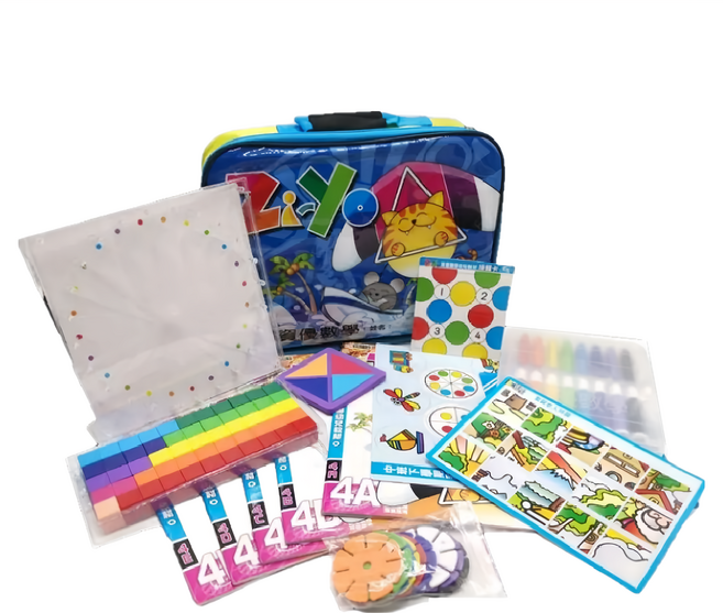 資優數學 親子金版4 數字幾何空間數學邏輯啟蒙教具 3~6Y, 多色, 1組