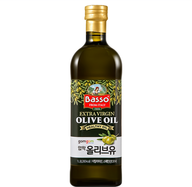 gomgom Basso 特級橄欖油 義大利原產, 1L, 1瓶