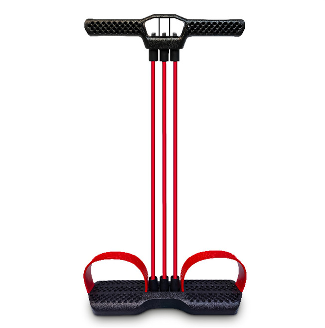 Bridgeport 台灣橋堡 第3代多功能編織帶/腳蹬/拉力器/瘦腿 台灣製, 1組, 紅色 + 黑色