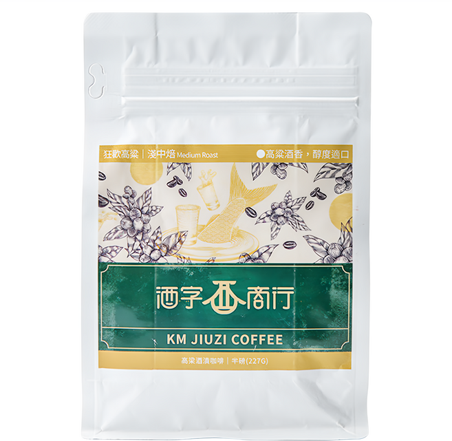 酒字商行 狂歡高粱咖啡豆, 咖啡豆(無研磨), 227g, 1包