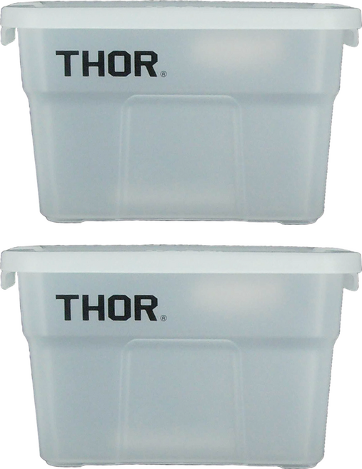 THOR 迷你收納箱 1L, 透明, 2個